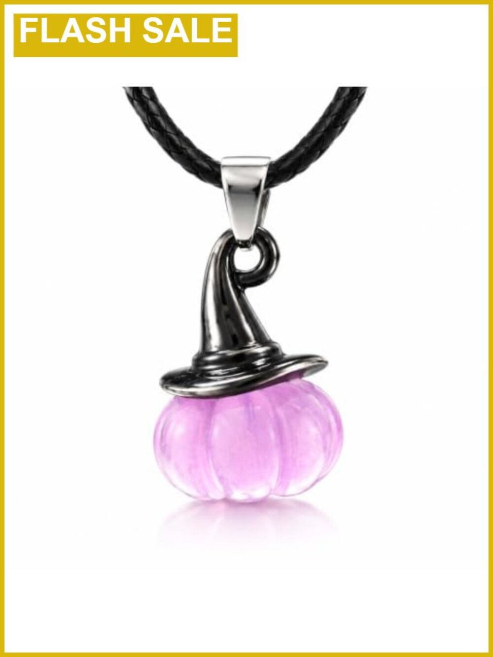 Handmade Crystal Pumpkin Pendant Necklace Alloy Fall Jewelry